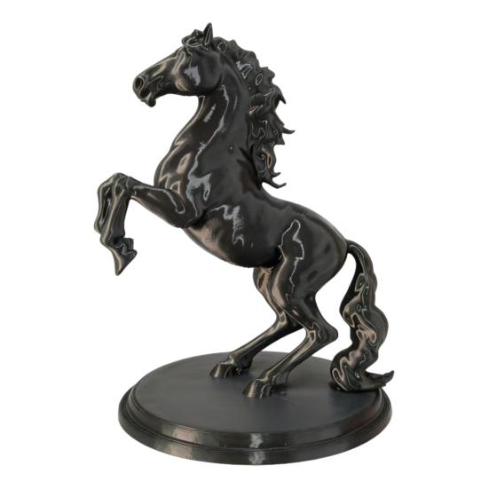 

Yousheng 3D Printed Horse Figurine Simulation Black Horse Statue Animal Sculpture Home Office Bookshelf Desktop Decoration Ornament