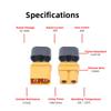 Solar Connectors to XT60 Adapter 12AWG Extension Cable for Outdoor Power Stations and Batteries