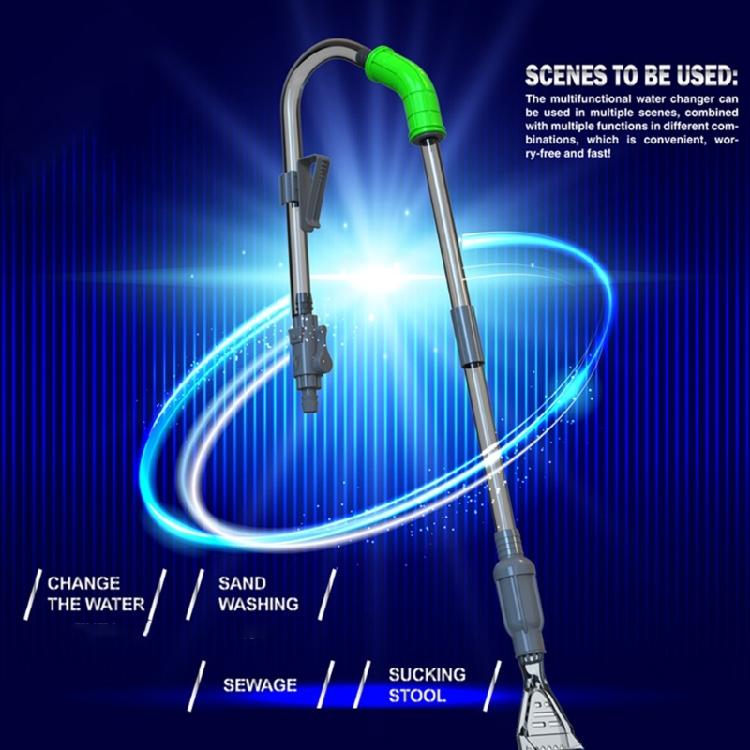 Multiuse Aquariums Cleaning Tool With  Scrapers Water Vacuum For Efficient Glass Eliminations And Sediment Extraction