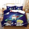 Fashion Carton Kawai Captain Underpants Beding Set Print With Pilowcase Bed Soft Duvet Cover Soft Single Double Quen King-Sized Dimensionsd Dimensions