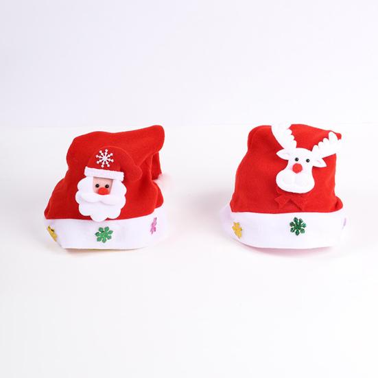 Unisex Christmas Hat Children New Year Party Beanie Battery-operated Luminous LED Light-Up
