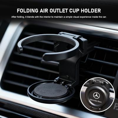 Car Cup Holder Air Outlet Vent Drink Bracket Foldable Drink Rack Stand For Benz Exclusive AMG W124 W203 W204 SPRINTER V CLASS U1