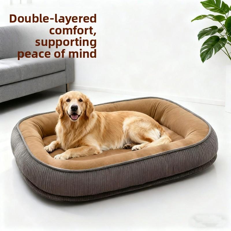 Pet Dog Bed Large Removable Washable Plush For Indoor Use