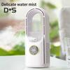 Bladeless Desk Fan with 6 Speed Modes Strong Airflow Compact Design Portable Rechargeable Quite Cooling Spray Fan