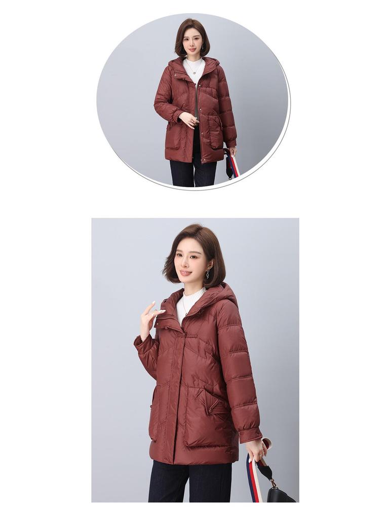 Women's Winter Plus Size Cotton Coat - Fashionable, Thick, and Age-Reducing for Middle-aged and Elderly