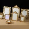 Multipurpose Golden Resin Earring Holder Jewelry Organizers Photo Frame Display For Retail Display