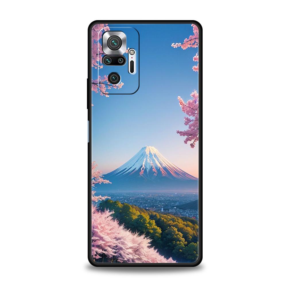 Japanese Anime Landscape Art Phone Case For Xiaomi Redmi Note 14 13 12 10 11 Pro Plus 14C 13C 12C 10C 9C 5G Soft TPU Cover