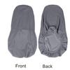 Solid Bar Chair Cover Short Back Bar Stool Slipcover For Hotel Banquet Dining Room Small Size Seat Protector