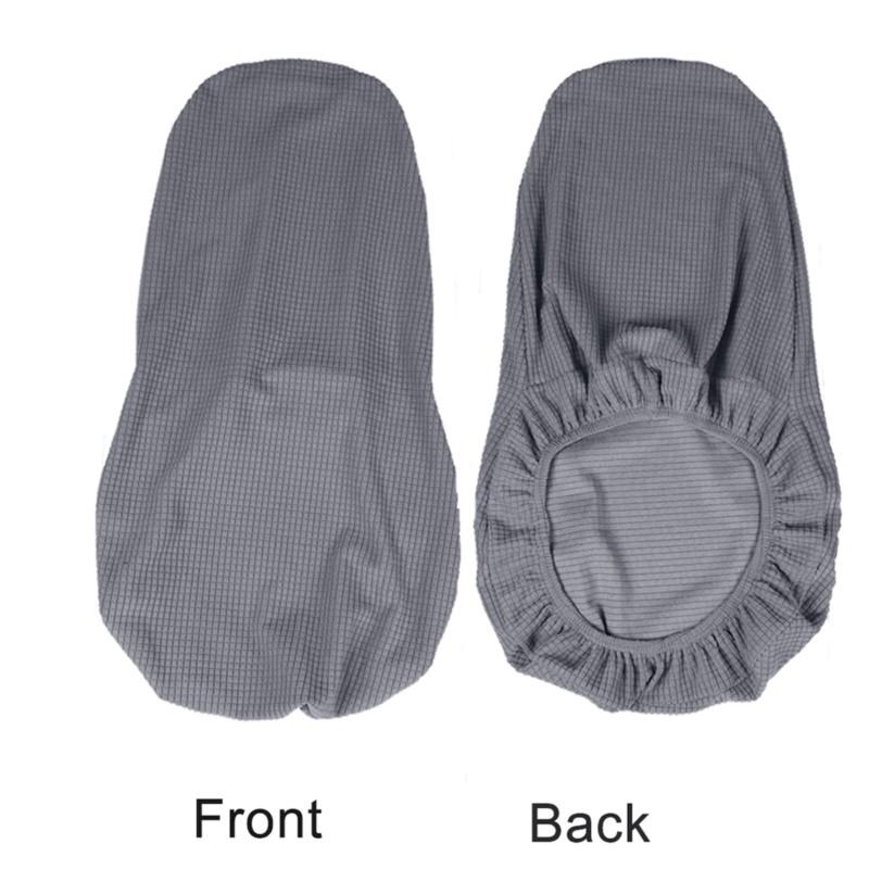 Solid Bar Chair Cover Short Back Bar Stool Slipcover For Hotel Banquet Dining Room Small Size Seat Protector