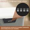 4 Digit Password Lock Safe Box Portable Organizer Case Lockable Storage Container Household Cash Jewelry Security Storage Box