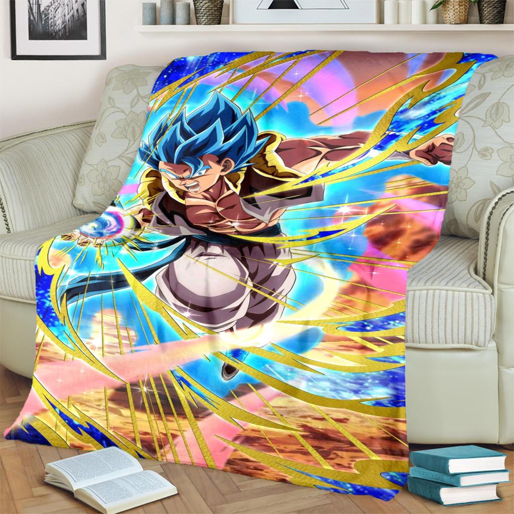 Warm Comfortable Blanket Dragon Ball! Print Flannel for Bedrooms, Sofas, Beds, Chairs, Picnics, Travel