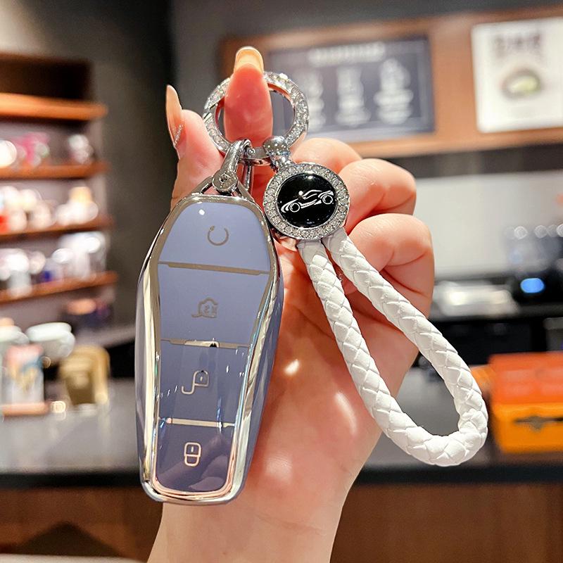 BYD Key Cover - Compatible with Dolphin, Han, Song, Qin, Yuan Plus DMI, Song Pro Max, Speed, Sharp, Han EV, Destroyer 05.