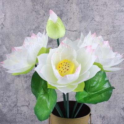 Künstliche Blume 1 Stück Arrangement Dekoration Fake Für Hochzeit Garten Haus Lotus Party Kunststoff Simulation Stiele