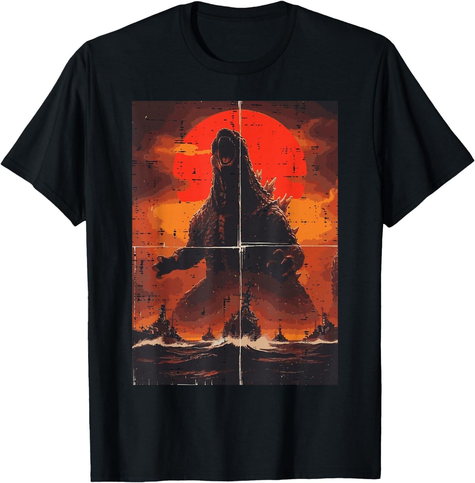 Japanese Monster War Ships Kaiju Anime Men Boys Kids Women T-Shirt L