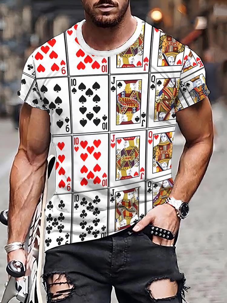 Men's T-shirt Summer Daily Casual Men's T-shirt Outdoor Sports Loose Comfortable Short-sleeved