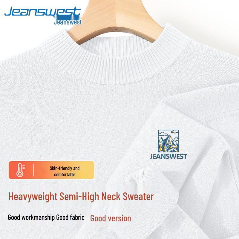 

Jeanswest Men s 2025 Relaxed Fit Mock Neck Knit Sweater 2XL