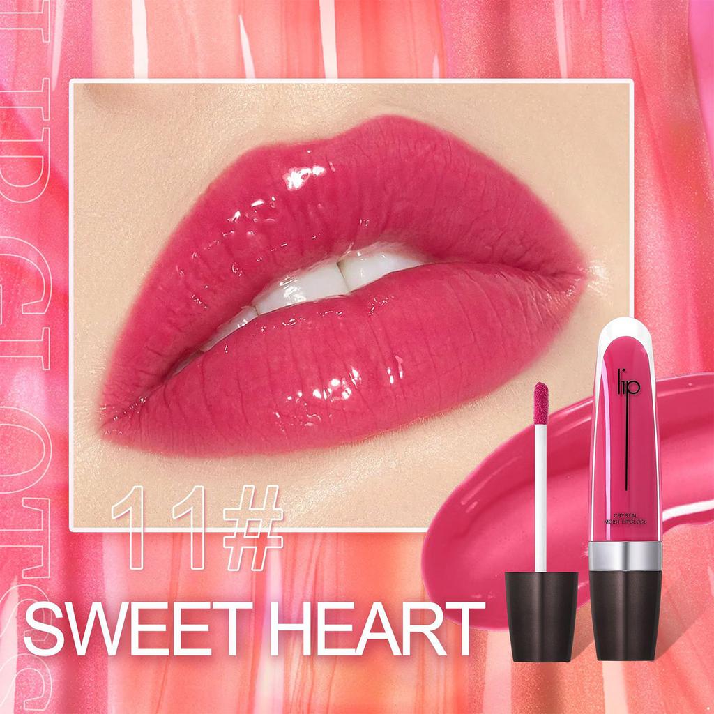 1Pc Glossy Shimmery Lip Gloss, Long-Lasting Hydrating Lip Stain with High-Color Pigment