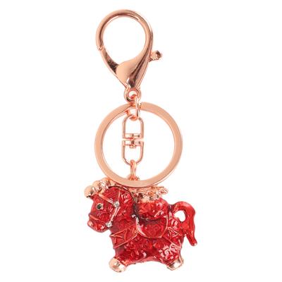 Chinese Pony Keychain Exquisite Compact Bag Pony Keychain Pendant for Car Handbag Backpack Wall