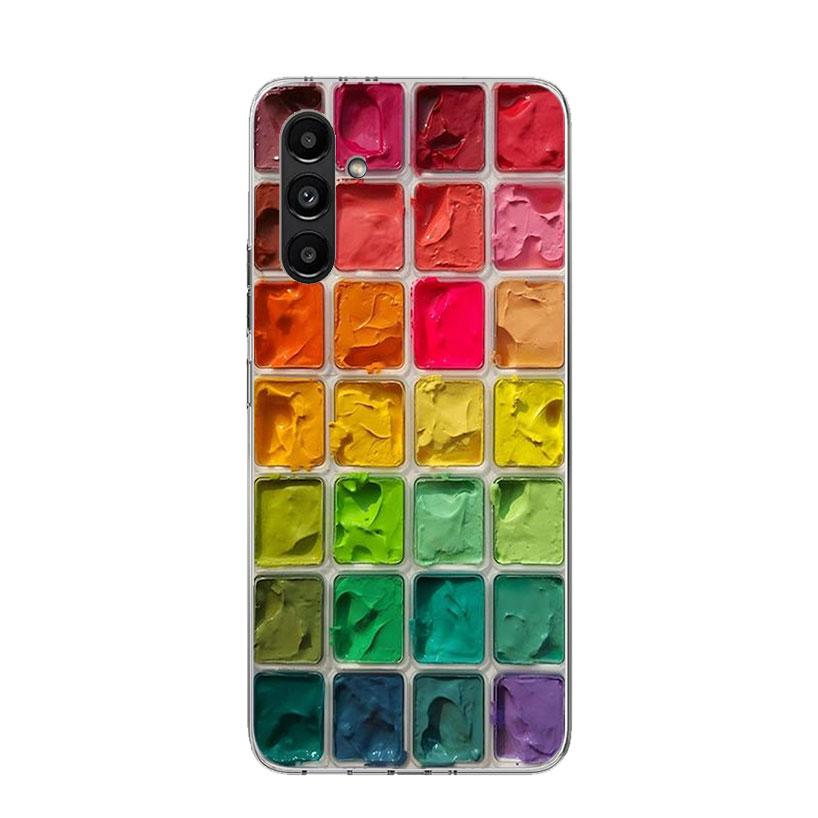 

Watercolors Set Paint Palette Painting Box Case Phone Cover for Samsung Galaxy A17 A16 A15 A14 A13 A56 A55 A54 A53 A36 A35 A34 A Samsung A24