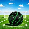 1pc Green Swirls Size 5 Soccer Ball Professional Match Training Football Indoor &Outdoor Sports Ball Lightweight Durable c6519