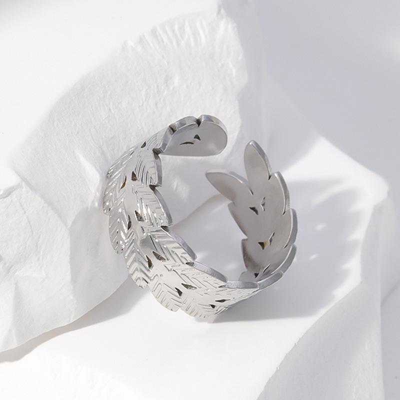 316L Stainless Steel Shell Rings for Women Adjustable Gold Color Little Star Open Rings Female Jewelry Weddings Gifts New Trendy