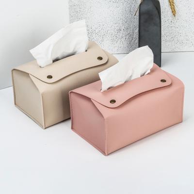 1 Taschentuchbox aus Pu-Leder für den Haushalt, Schreibtischdekoration, geeignet für Esszimmer, Wohnzimmer, Küche, Taschentuch-Aufbewahrungsbox