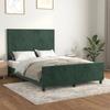 VidaXL Bed Frame with Headboard Dark Green 140x200 Cm Velvet3125638