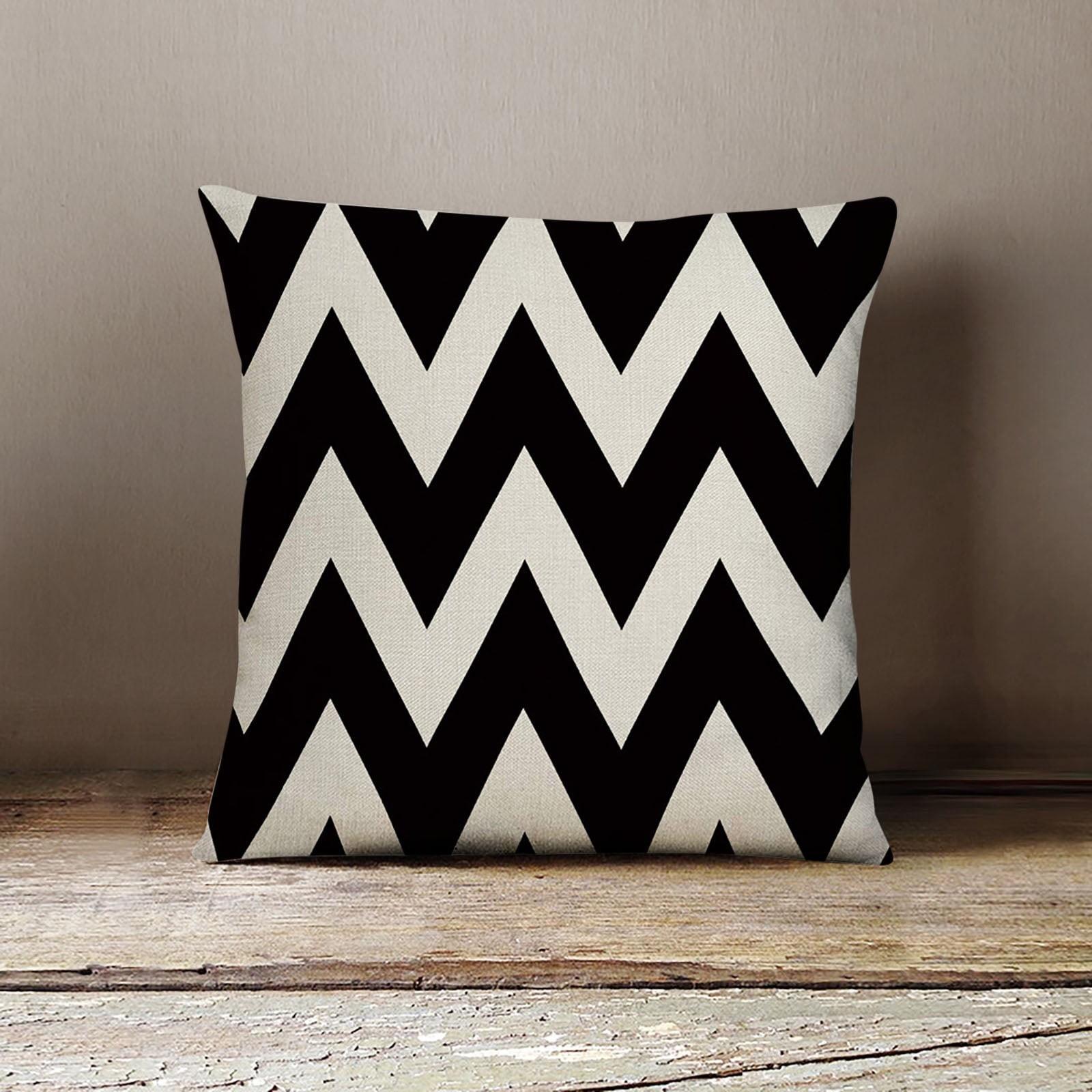 Black White Waterproof Hugging Pillow Household Design Pattern Sand Pillow One Size