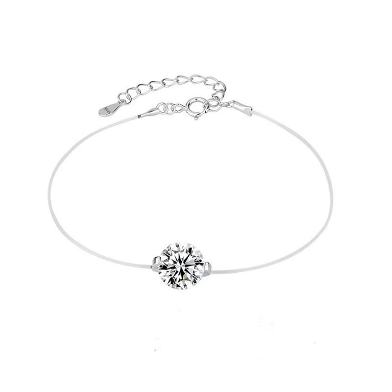 Sterling Moissanite Pendant Necklace Women Minimalist Geometric Drop Chain Delicate Lightweight Elegant Jewelry