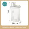Airtight Laundry Detergent Dispenser Easy to Clean Clear Washing Powder Liquid Holder with Lid for Household Laundry Organization