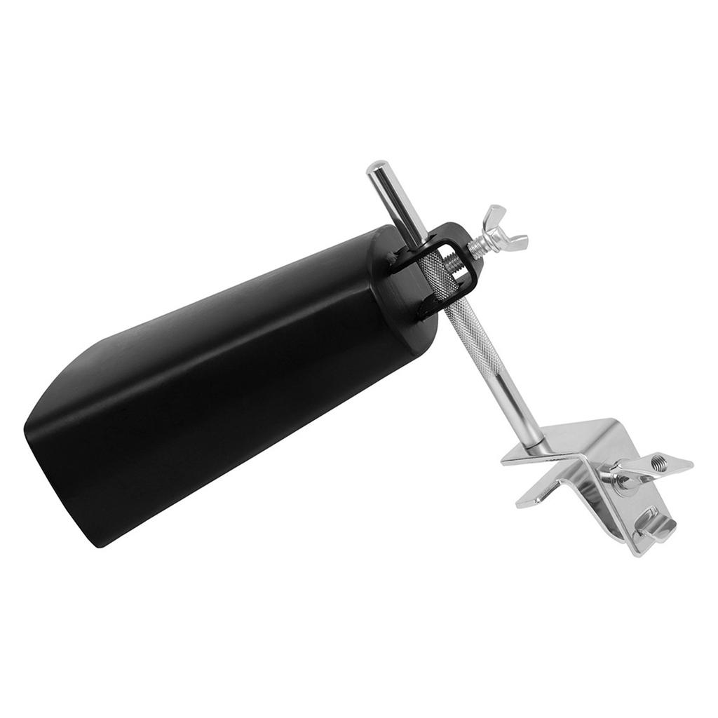 Cowbell Clamp Adjustable Cowbell Mount for Hoop Up or Down Adjustment Cowbell Holder Percussion Drum Set Cowbell Bracket
