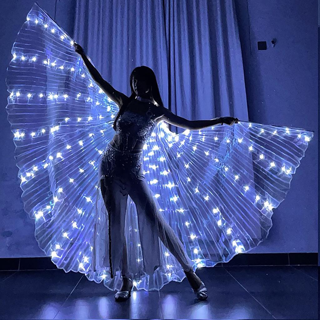 LED Cloak Glowing Wings Butterfly Dance Light Costume For Stage Performances Decoration Party Celebration Wedding Model Show