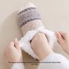 Winter Lambskin Floor Sock with Glue for Anti-slip Function. Men's and Women's Matching Socks. Thickened and Padded Home Use Snow Boots.