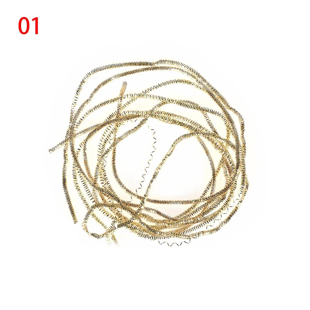 DIY Silber Metalldraht Goldfaden Stickerei Gold Französische Seide Indischer Draht Durchmesser 1,0 mm Rund Glänzend Seide Nähhandwerk Zubehör