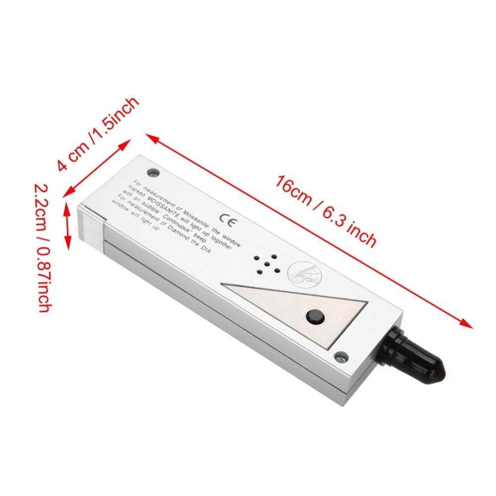 Professional LED Indicator Moissan Tester Plastic Moissanites Detector Gemstone Detection Diamond Selection