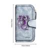 Purple Mechanical Dragon Pattern Long Wallet Fashionable Portable Multi Card Slot Casual Purse