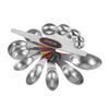 ZISIZ Magnetic Stainless Steel Measuring Spoons 8-Piece Set