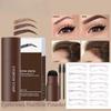 New Brow Set Perfect Eyebrow Stamp Stencil Kit Eye Brow Stencil Stamp Kit Waterproof Long Lasting Eyebrow Enhancers Brow Shape Stamp