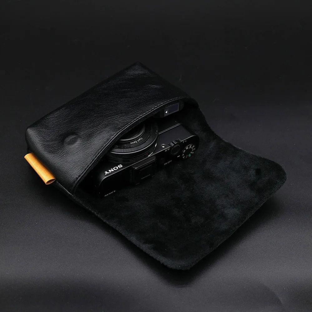 PU Leather Camera Cover Bag Lightweight Camera Storage Bag Durable Camera Soft Case  DSLR SLR
