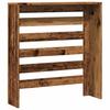 Radiator Cover with Vintage Wood Look 78 X 20 X 82 Cm Wood Based Material