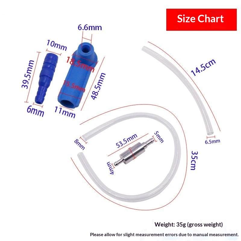 Brake Bleeder Hose With One Way Non Return Check Valve Fluid Extractor Pump Tool For Motorcycle Car Scooter Brake Caliper