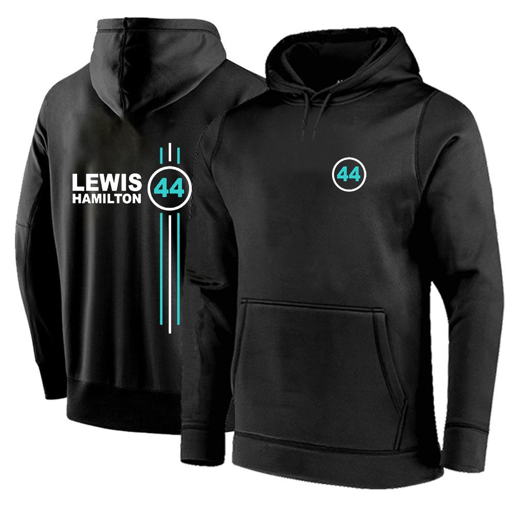 

F1 driver Lewis Hamilton digital 44 Print Spring Autumn Men Shirt Cotton Hoodies Solid Color Pullover Sweater Hight Quality Tops 3XL