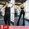 Women's High-Value Fashionable Yoga Set with Padded Bra and Stylish Back Tank - Perfect for Training, Running, and Fitness