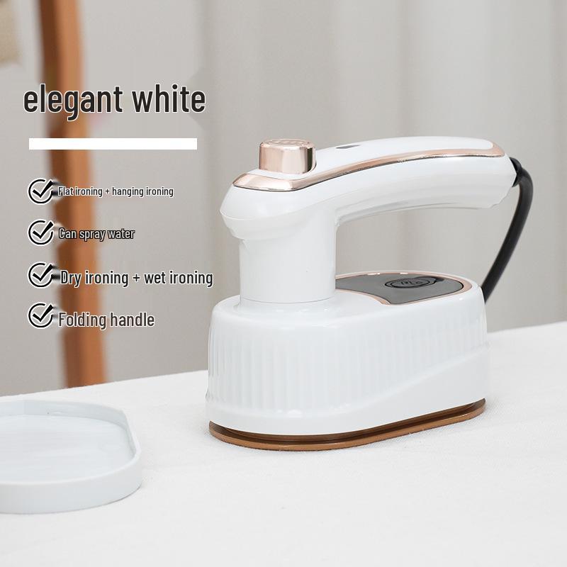 Foldable 2-in-1 Handheld Garment Steamer & Electric Iron for Dry/Wet Use