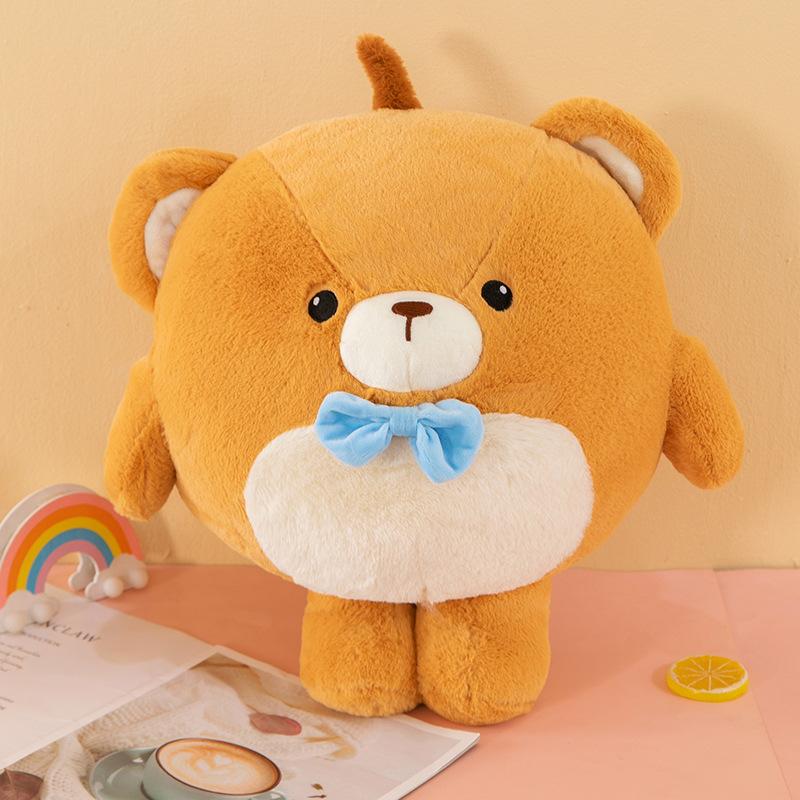 Cute Egg Bear Doll Plush Toy Street Stall Grab Machine Doll Children Doll Girl Birthday Gift