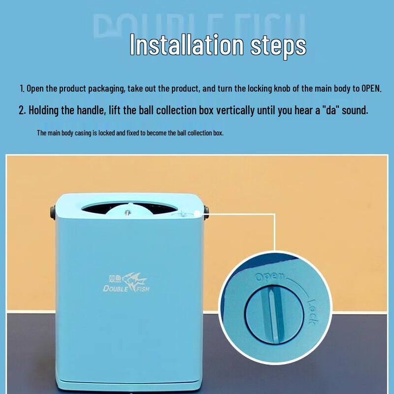 Double Fish Portable Automatic Table Tennis Robot