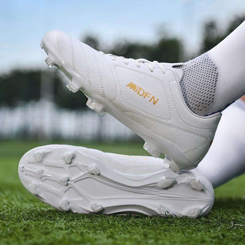 Large Size Low Top Football Boots Men's AG Long Spikes TF Broken Nails Student Training Shoes Children Adult Football Boots Foreign Trade