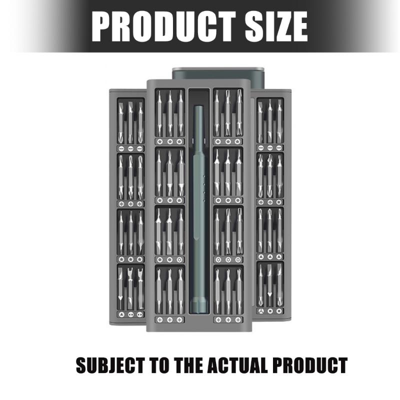 Multifunctional High Precise Screwdriver Bit Set for Phone Computer Eyeglass Repair Alloy Steel Material Portable Storage