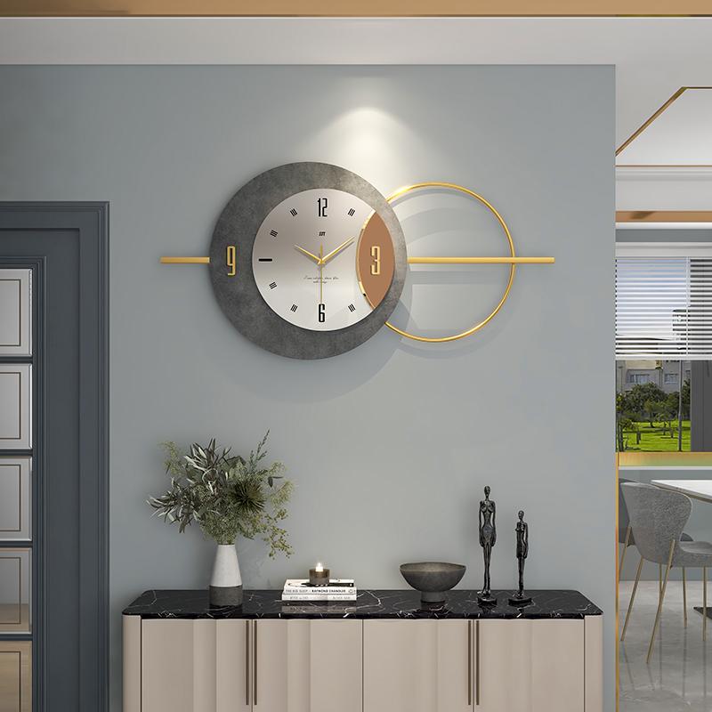 Luxury Wall Clocks Modern Living Room Metal Gold Silent Wall Clock Big Size Creative Art Design Home Decoretion Living Room Gift