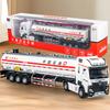 Engineering Vehicle Model Long Alloy Fuel Tanker With Lights Sound For Kids Playroom